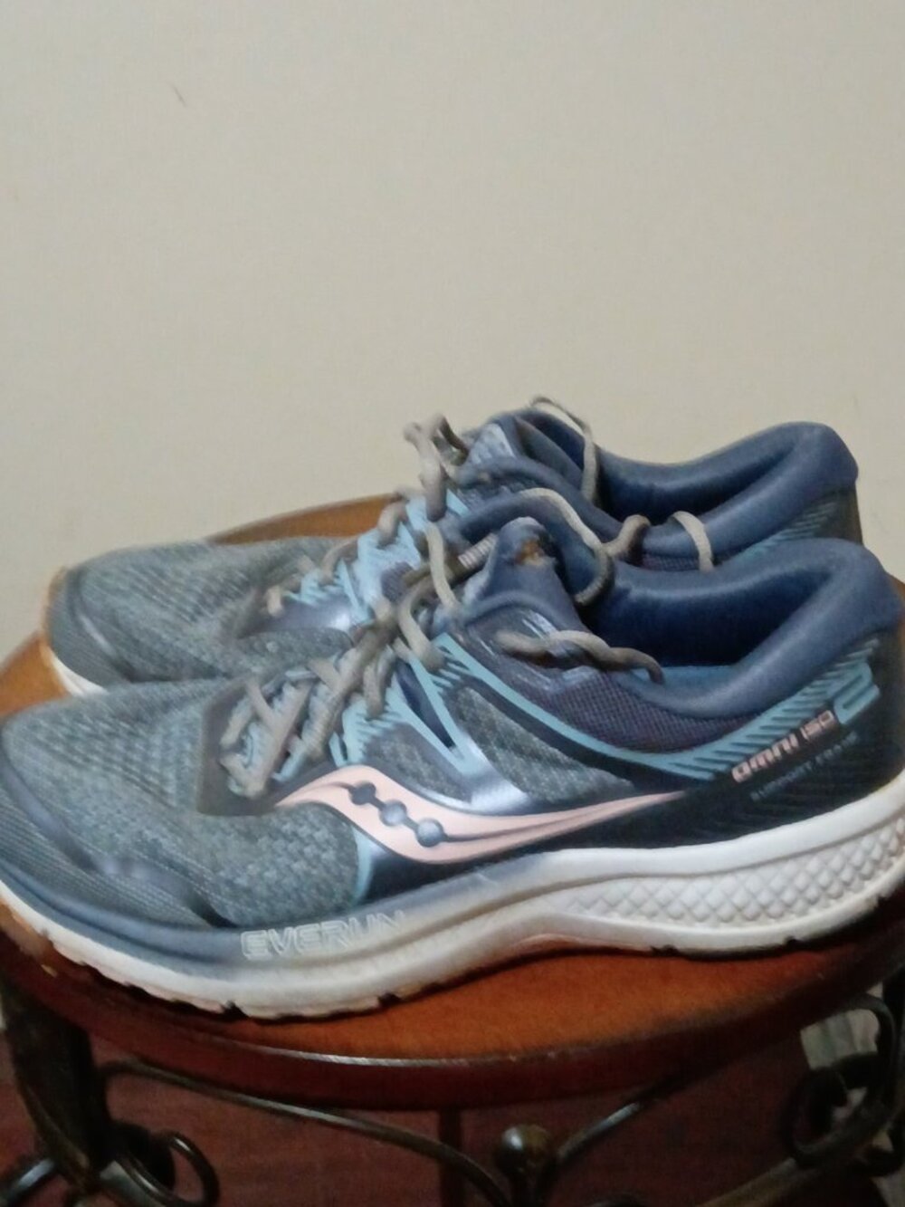 Saucony Women's Omni Iso 2 Running Shoes Size 10.5 Slate/Pink S10511-1 - Picture 9 of 16